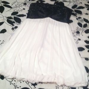 Black and white dress