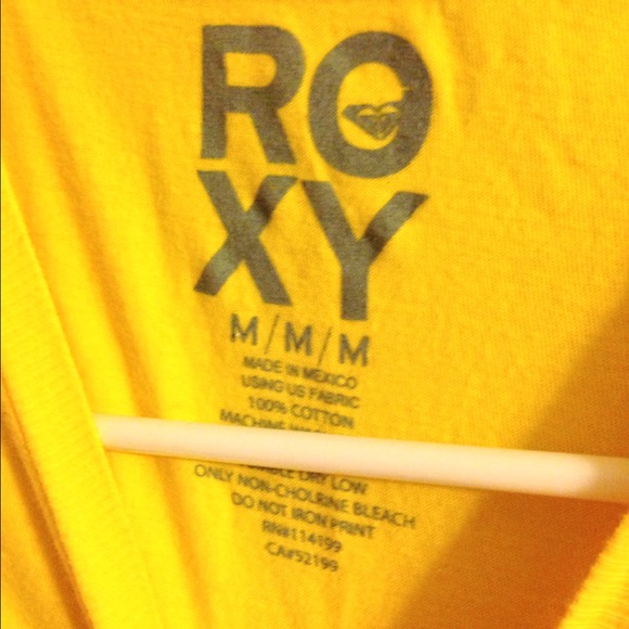 Yellow Roxy Tee - Picture 2 of 2
