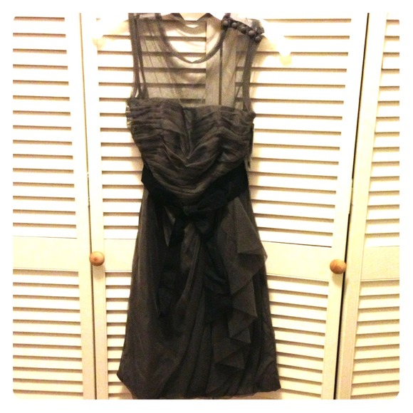White by Vera Wang Dresses & Skirts - SOLD! Gorgeous charcoal dress! Never been worn!