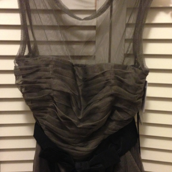 SOLD! Gorgeous charcoal dress! Never been worn! - Picture 2 of 3
