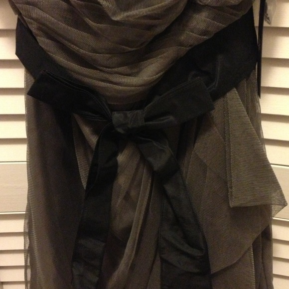 SOLD! Gorgeous charcoal dress! Never been worn! - Picture 3 of 3