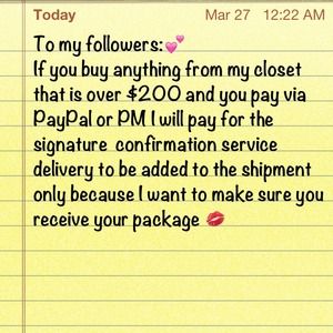 Shipping Details for anything over $200