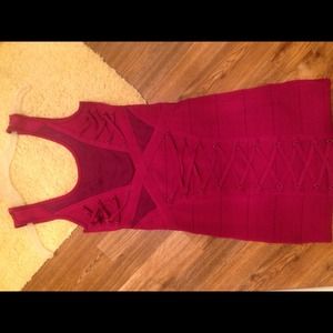 Bebe fuchsia Bodycon dress