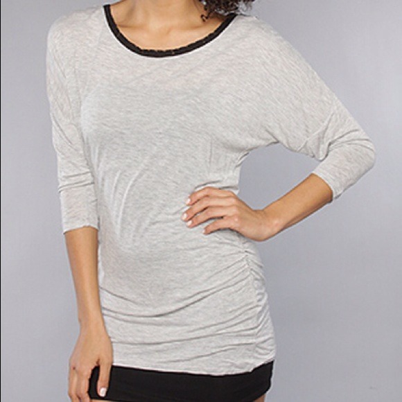 🎉HOST PICK🎉 Obey Sheer Lace Black Tunic - Picture 2 of 4