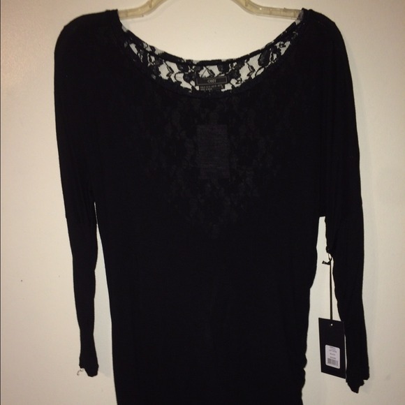 🎉HOST PICK🎉 Obey Sheer Lace Black Tunic - Picture 3 of 4