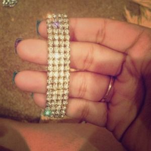 Brand New**Golden Rhinestone Bracelet