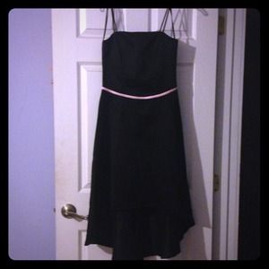 Black spaghetti strap dress