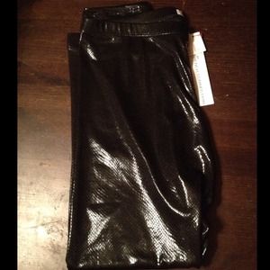 ✂REDUCED✂French Connection black shiny leggings