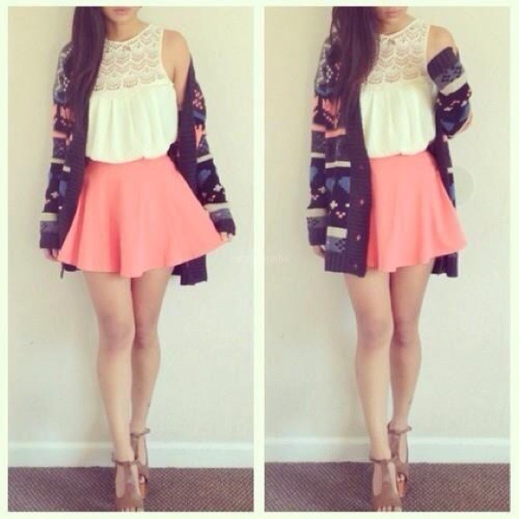 Shirt and skirt