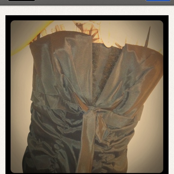 Formal black mermaid vintage dress - Picture 3 of 4