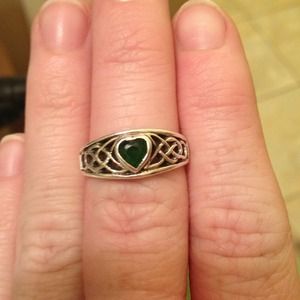 Celtic Irish Heart St Patrick's day Ring