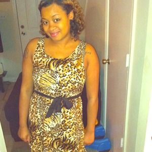 Animal print dress