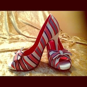 Red, White & Blue Heels