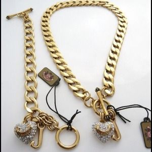 Authentic Juicy Couture Necklace && Bracelet