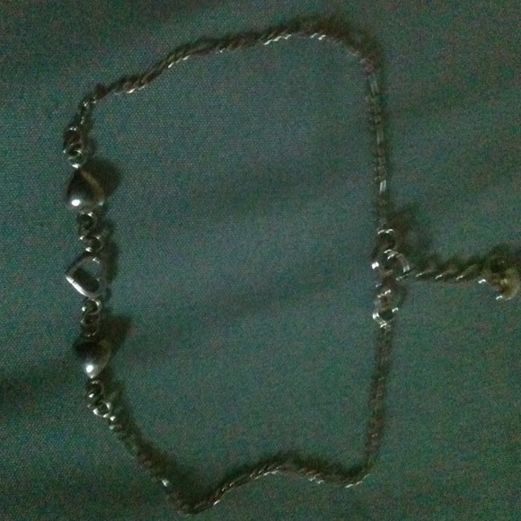 Sterling silver heart anklet ...Just Reduced!