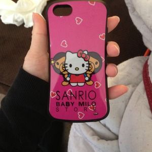 "PINK" Sanrio/Baby Milo iPhone 5 soft case