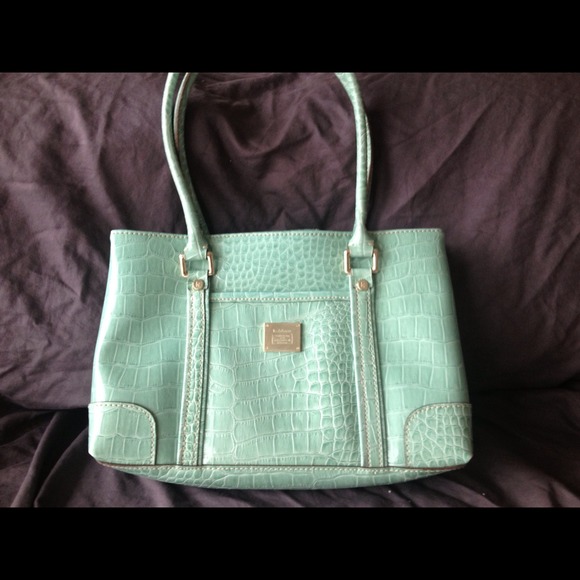 💋GORGEOUS alligator Tiffany blue Liz Claiborne