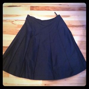 Reserved-Banana Republic Black Silk Skirt