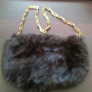 Rabbit fur bag