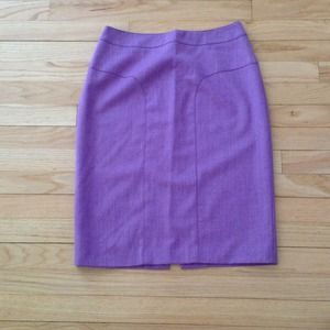 CHETTA B Purple Pencil Skirt