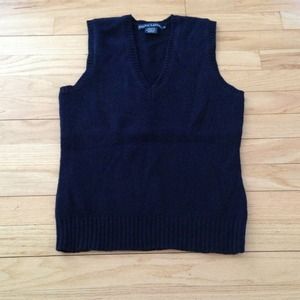 Womens Ralph Lauren Navy Sweater Vest