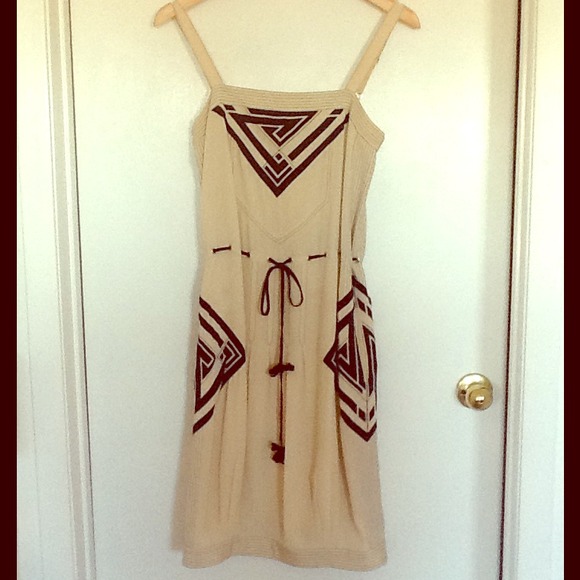 BCBG MAX AZRIA Art Deco Silk Dress