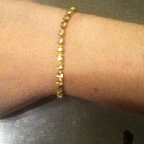 Gold and crystal bracelet (I have 2⃣) :D