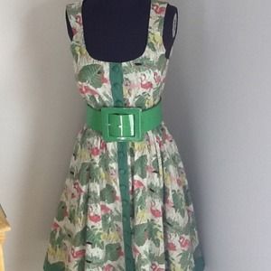 Easter outfit. Dress /Belt. /cardigan included