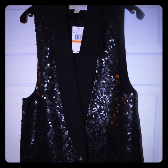 Never worn Michael Kors sequin vest