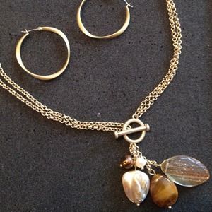 Lia Sophia necklace and earring set