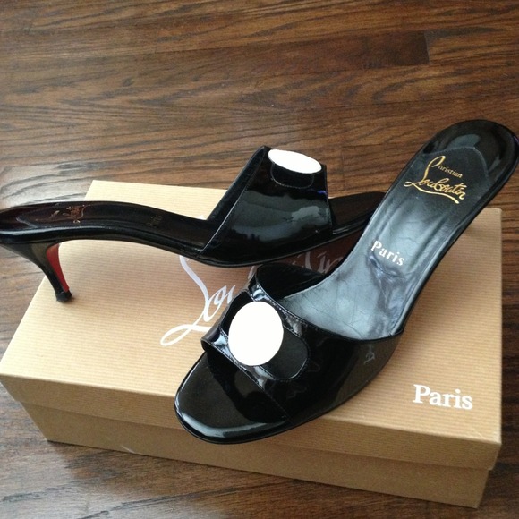 Christian Louboutin patent leather sandals