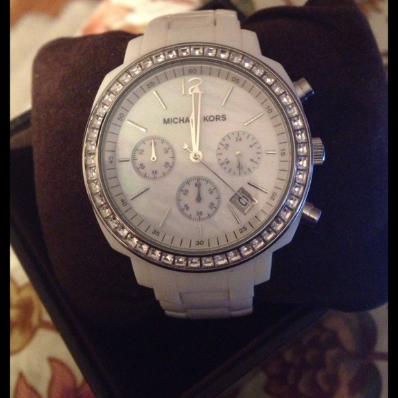 MICHAEL Michael Kors Accessories - 😍SOLD //Michael Kors white watch  SOLD 😍