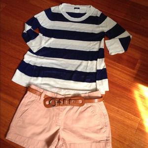 🎀Jcrew stripe A-line top🎽