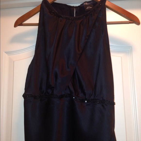 Sleeveless silk top