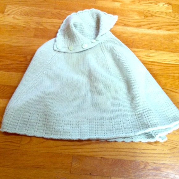 Gap mint green poncho