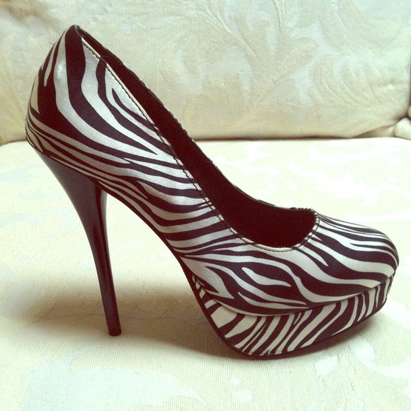 Charlotte Russe Shoes - ZEBRA PRINT PUMPS