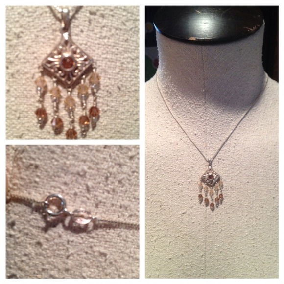 Sterling silver chain with sterling silver pendant