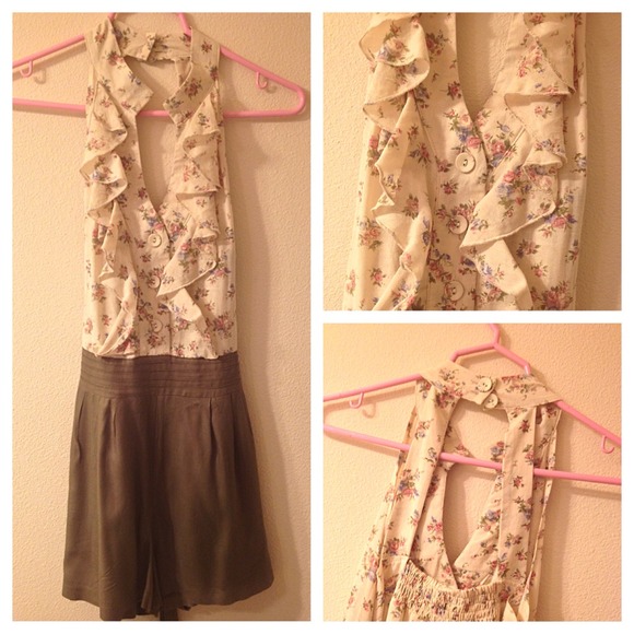 Vintage Floral Romper