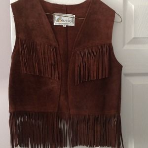 ******Reduced****Genuine Leather Suede Vest