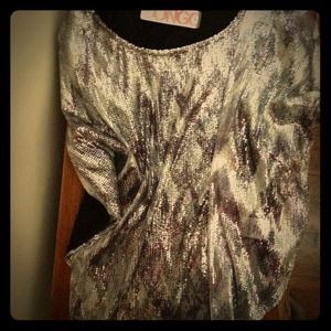 Bongo Silver Shimmer Top XL