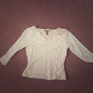 Cute white petite top