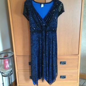Blue party dress