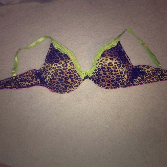 Cheetah push up bra