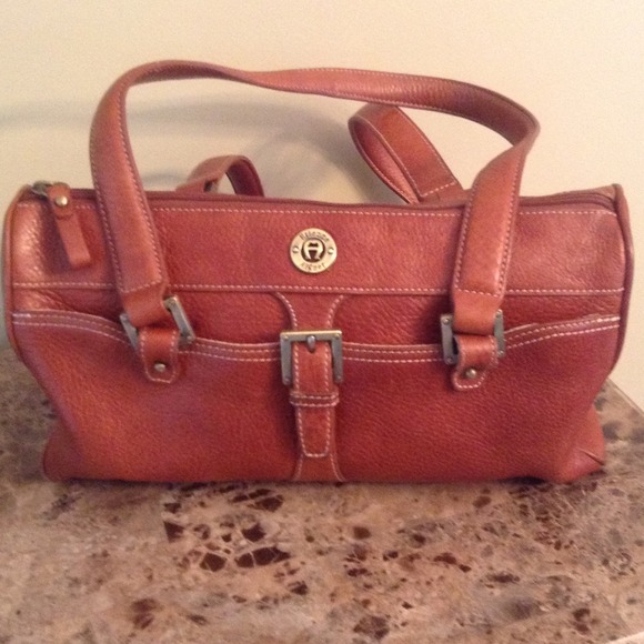 Nice brown leather saddle bag
