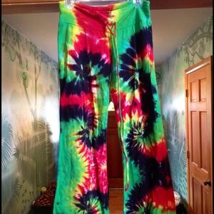 Rasta Tie Dye Yoga Pants