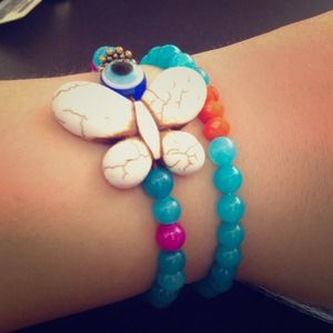 Handmade bracelet with real stones