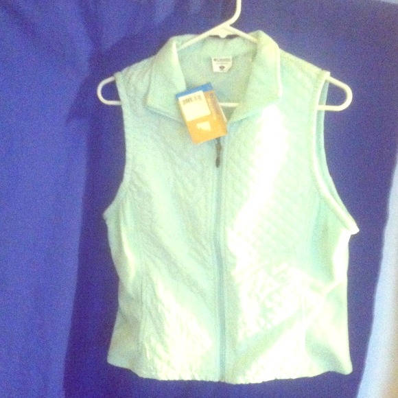 Baby blue vest,light weight Columbia