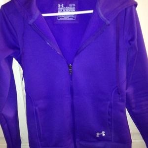 💥REDUCED💥UNDER ARMOUR purple zip hooded jacket