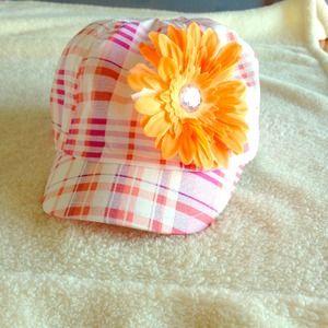 Girls Flower Baseball Hat