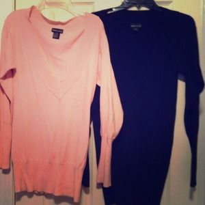 Lightweight sweater with deep v neck